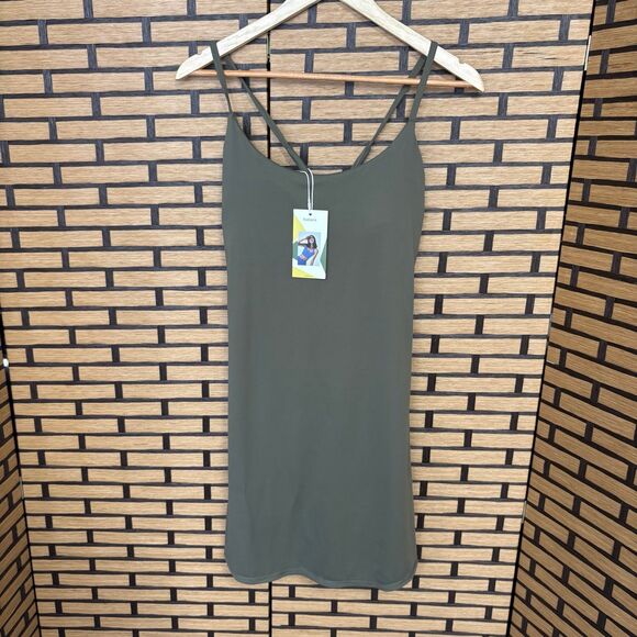 Halara Olive Green Active Dress With Built In Shorts Size XL - Picture 2 of 10